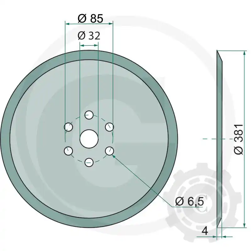 Preț promoțional Disc Brazdar 10100050 380 MM