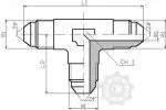 Chilipir ADAPTOR T UNF CU FIL.EXT.PE CON 7/16