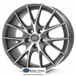 Jante aliaj MSW 25 MATT TITANIUM FULL POLISHED 7X16 5X100 ET35 Ultima șansă