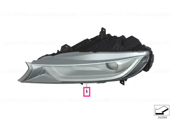 Nu rata Headlight, LED technology, left - BMW