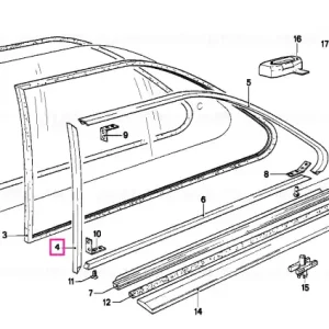 Vezi acum Moulding window frame right - BMW