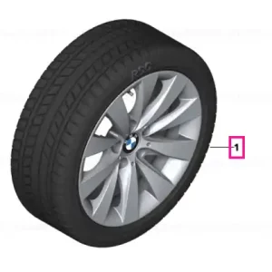 Ultima șansă Roată completă de iarnă - V-Spoke 413 cu anvelopa Pirelli W210 Sottozero S2 r-f - 225/50R17 94H - BMW Seria 3/4 F30/F31/F32/F33/F36