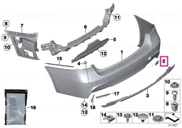 Ofertă specială Flap, towing eye, primed - BMW