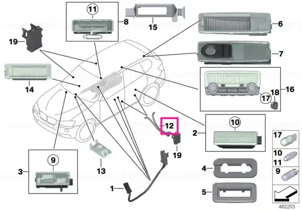 Expediere rapidă Optical conductor - BMW