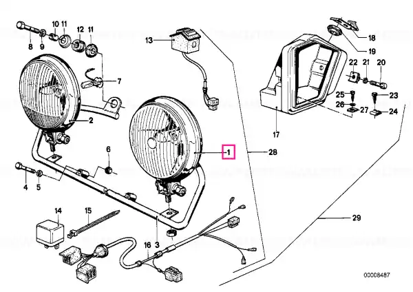 Reducere extra Additional headlight - BMW Motorrad