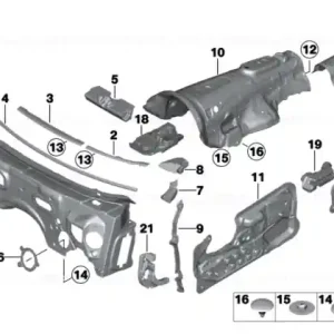 Vezi acum Sound insulating door rear right - BMW