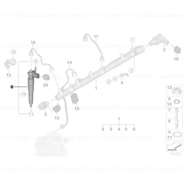Injector BMW Seria 7 - Cod motor M57N2 Transport gratuit