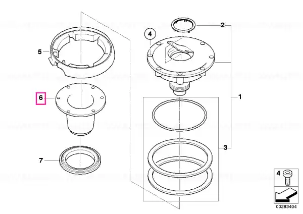 Filler tube - BMW Motorrad Livrare gratuită