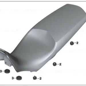 Seat bench, black/rallyegrau - BMW Motorrad Preț mic