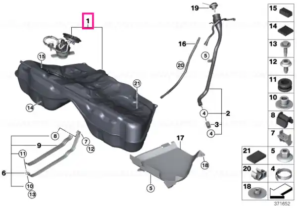 Livrare expres Sheet-steel fuel tank - BMW