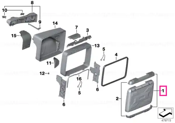 Case lid/topcase lid - BMW Motorrad Reducere de preț