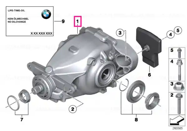 Ultima șansă BMW M Performance limited-slip diff TYP 188, I=3.15