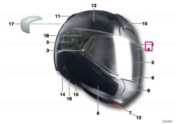 Doar azi Sun visor - BMW Motorrad
