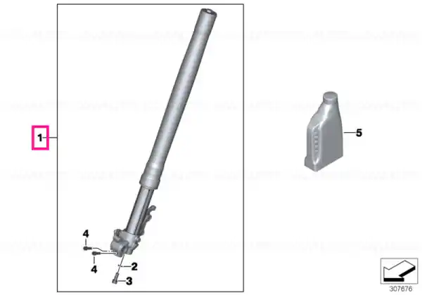 Calitate înaltă Fork leg right - BMW Motorrad