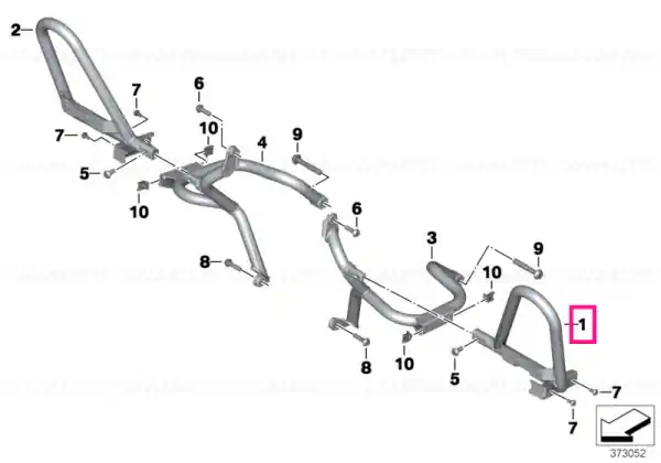 Mai ieftin Engine roll bar, authority vehicles - BMW Motorrad