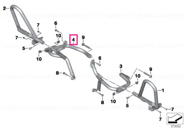Doar azi Suport dreapta - BMW Motorrad