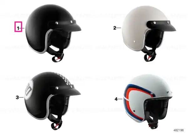 Chilipir Helmet Legend Black Storm 56/S - BMW Motorrad