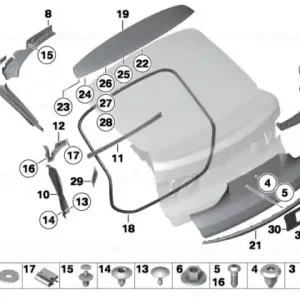 Trunk lid grip - BMW Ofertă exclusivă