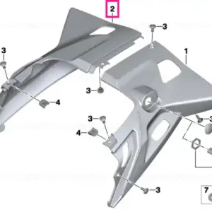 Tail section, rear right - BMW Motorrad Retur ușor