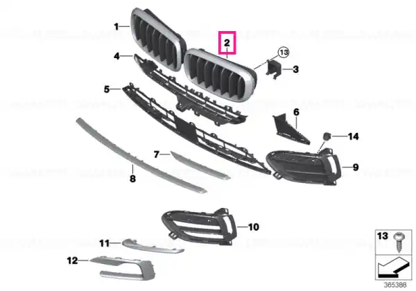 Grille left XTRAVAGANCE - BMW Ofertă limitată