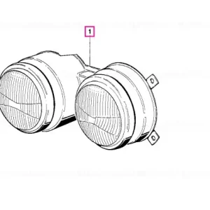 Twin headlight left - BMW Discount