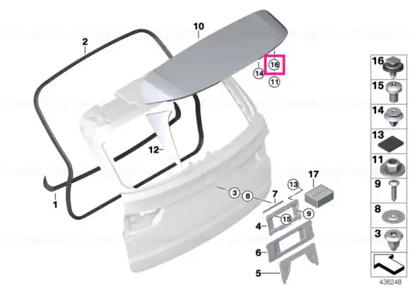Ultima șansă Știft filetat cu garnitură M6X22 - BMW