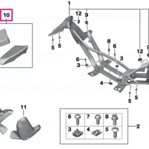 Set, upholstery, armrest, passenger - BMW Motorrad Ofertă