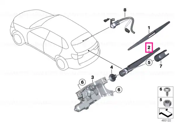 Livrare rapidă Wiper arm - BMW