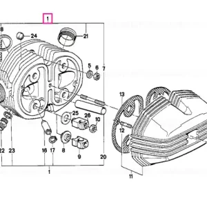 Comandă acum Cylinder head left - BMW Motorrad