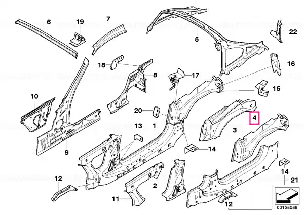 Exterior right column B - BMW Reduceri