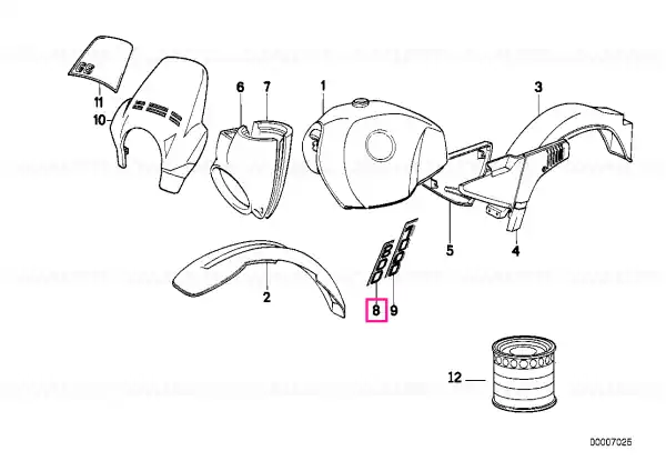 Retur gratuit Sticker left 800 SW/SI - BMW Motorrad