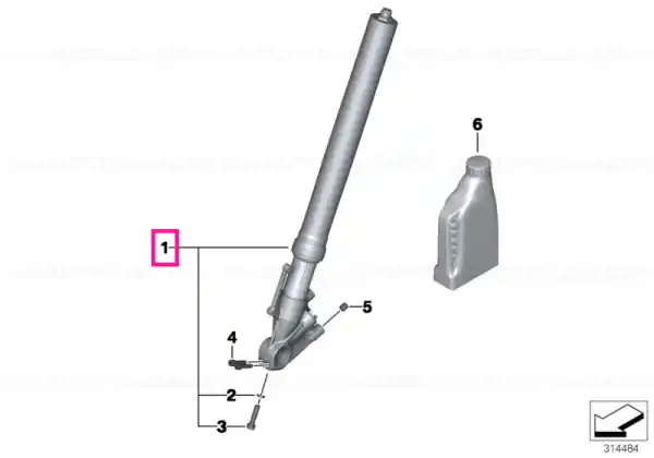 Fork leg left - BMW Motorrad Nu rata