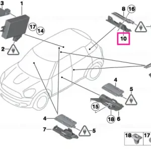 Cumpără acum Suport antenă exterior - BMW - Mini