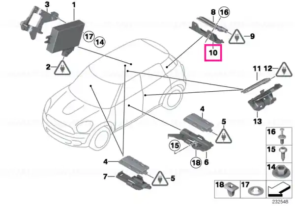 Cumpără acum Suport antenă exterior - BMW - Mini