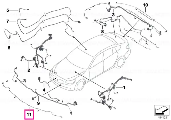 Noutate Wiring set PDC, front - BMW