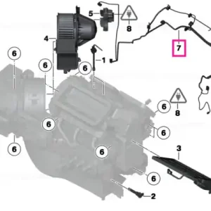 Wiring harness, air conditioner, front - BMW Reducere extra