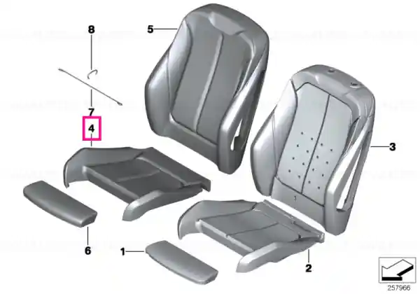 Husă scaun sport țesătură Alcantara ANTHRAZIT - BMW Ofertă limitată