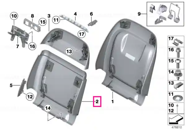 Comandă acum Rear section, Comfort seat, lower CANBERRABEIGE - BMW