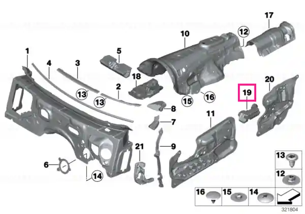 Premium Right LOWER B-COLUMN SOUND INSULATION - BMW