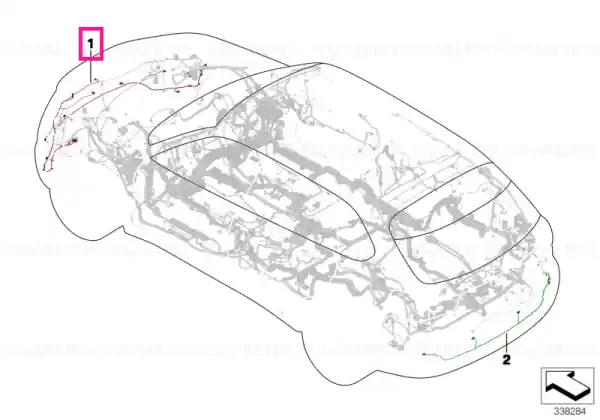 Discount Wiring harness, front end - BMW