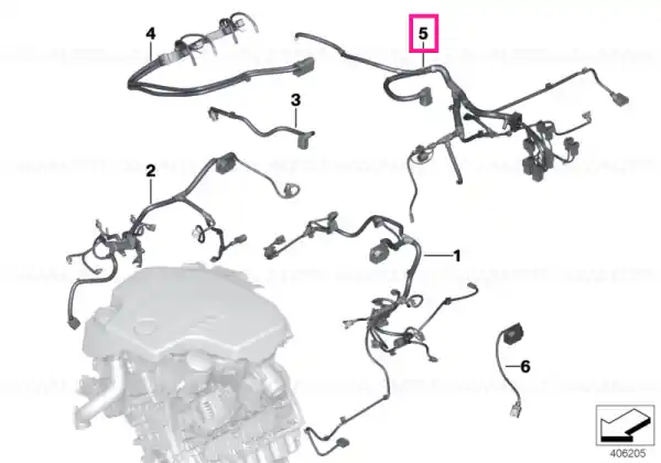 Ofertă wiring harness, engine trans. module - BMW