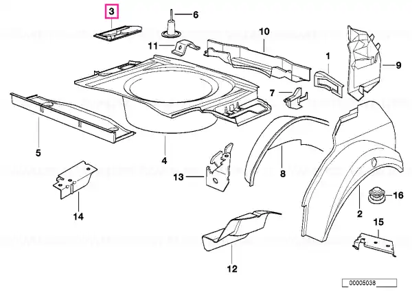 Battery tray - BMW Preț mic