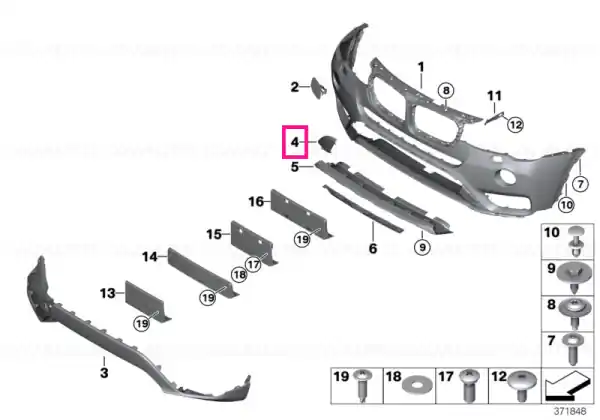 Disponibil imediat Flap, towing eye - BMW