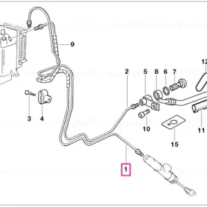 Set conducte frână circuite control spate - BMW Motorrad Disponibil imediat
