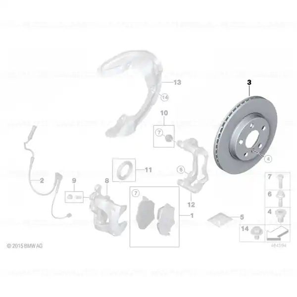 Disc franare ventilat 294X22 - BMW Ofertă limitată