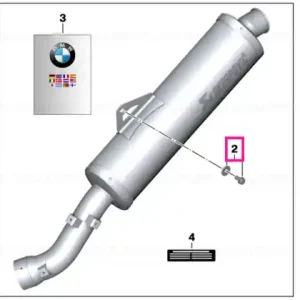 Set of retaining elements - BMW Motorrad Nu rata