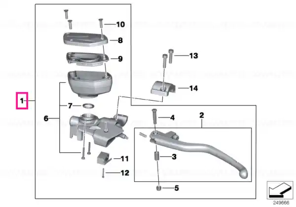 Ofertă de sezon Clutch control assembly - BMW Motorrad