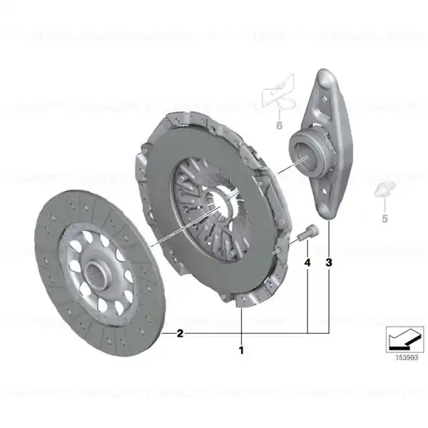 Set piese ambreiaj D=240MM - BMW Calitate înaltă