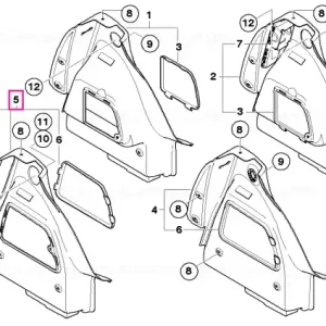 Discount Panou trim capota spate dreapta - BMW - Mini