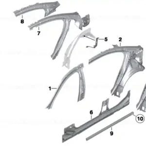Wheel arch outer rear right - BMW Ultima șansă